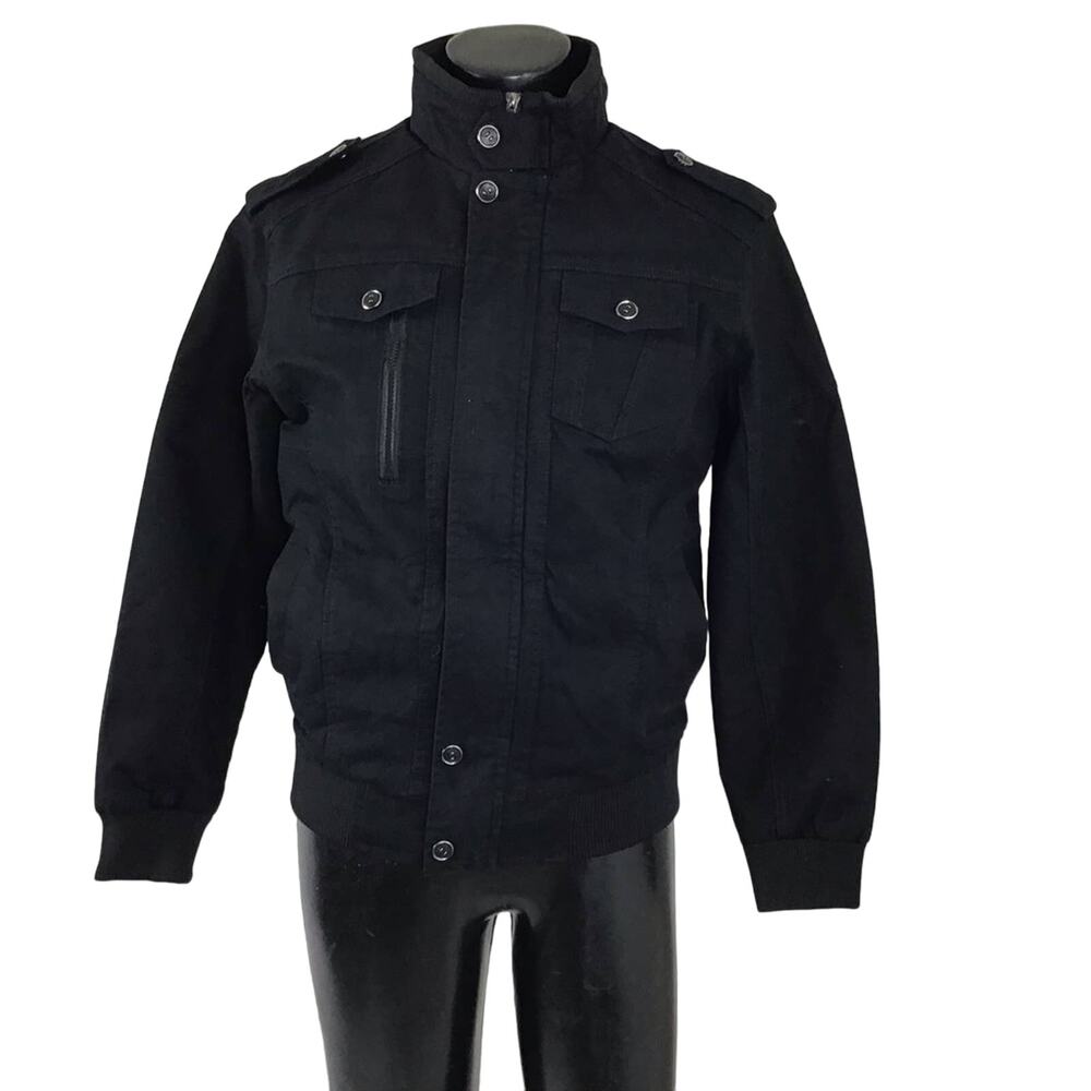 Men's Winter Classic Style Jacket, Black S